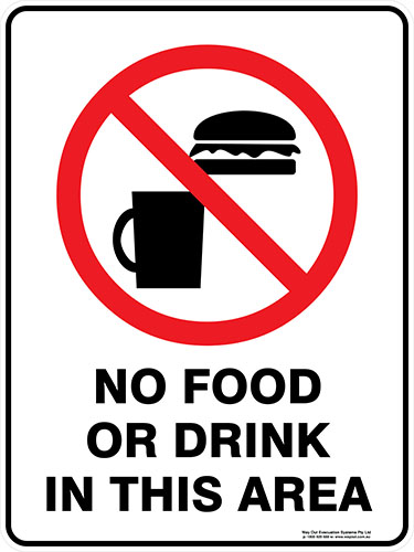 Prohibition No Food Or Drink In This Area