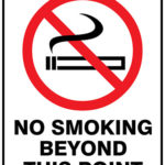 Prohibition No Smoking Beyond This Point