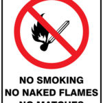 Prohibition No Smoking No Naked Flames No Matches
