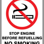 Prohibition Stop Engine Before Refuelling No Smoking