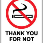 Prohibition Thankyou For Not Smoking