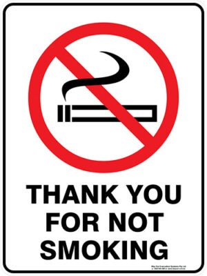 Prohibition Thankyou For Not Smoking