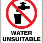 Prohibition Water Unsuitable To Drink
