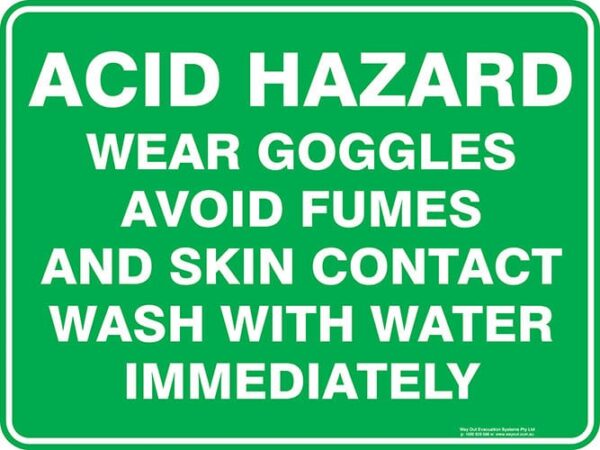 Safety Acid Hazard
