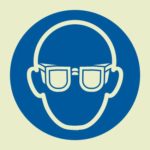 Safety glasses sign