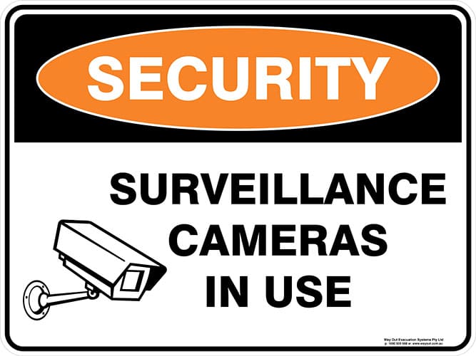 product_s_e_security_surveillance_cameras_in_use_web.jpg Security Surveillance Cameras In Use Sign