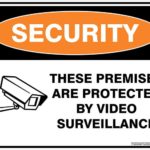 Security These Premises Are Protected By Video Surveillance Sign