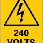 Warning 240 Volts