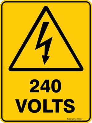 Warning 240 Volts