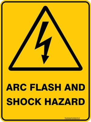 Warning Arc Flash And Shock Hazard