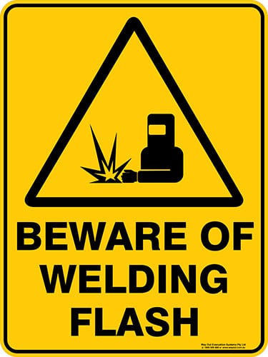 Warning Beware Of Welding Flash