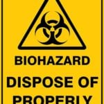 Warning Biohazard Dispose Of Properly