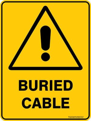 Warning Buried Cable