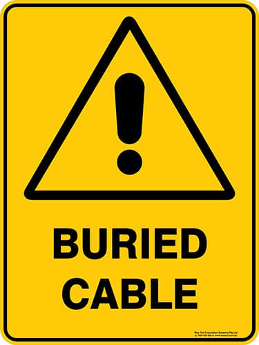 Warning Buried Cable