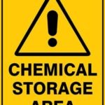 Warning Chemical Storage Area