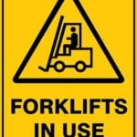 Warning Forklifts In Use