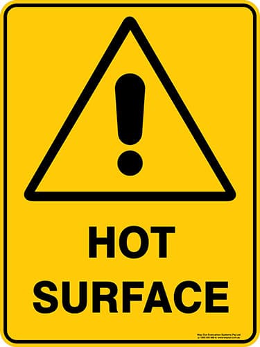 Warning Hot Surface