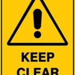 Warning Keep Clear