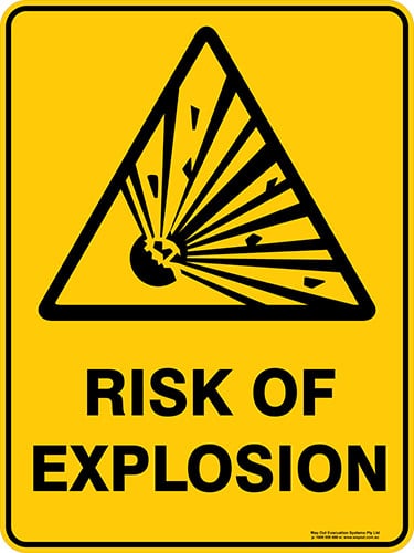 Warning Risk Of Explosion