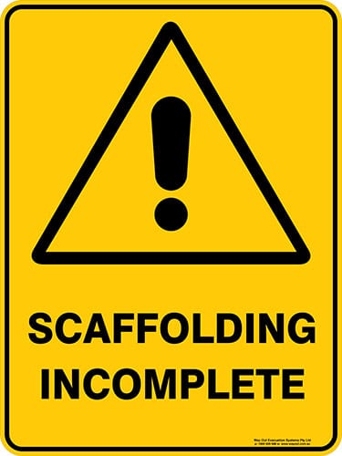 Warning Scaffolding Incomplete