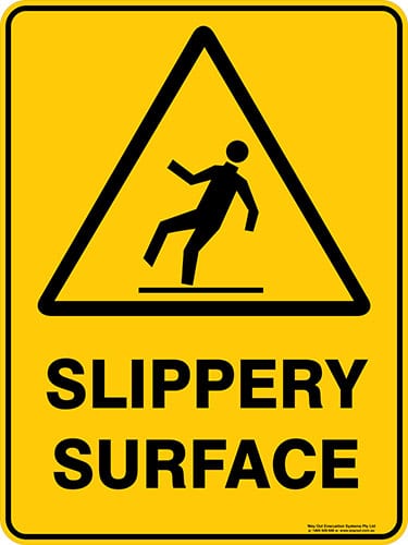 Warning Slippery Surface