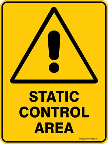 Warning Static Control Area
