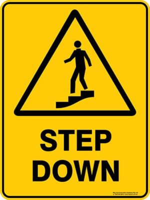 Warning Step Down