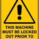 Warning This Machine Must Be Locked Out Prior To Servicing
